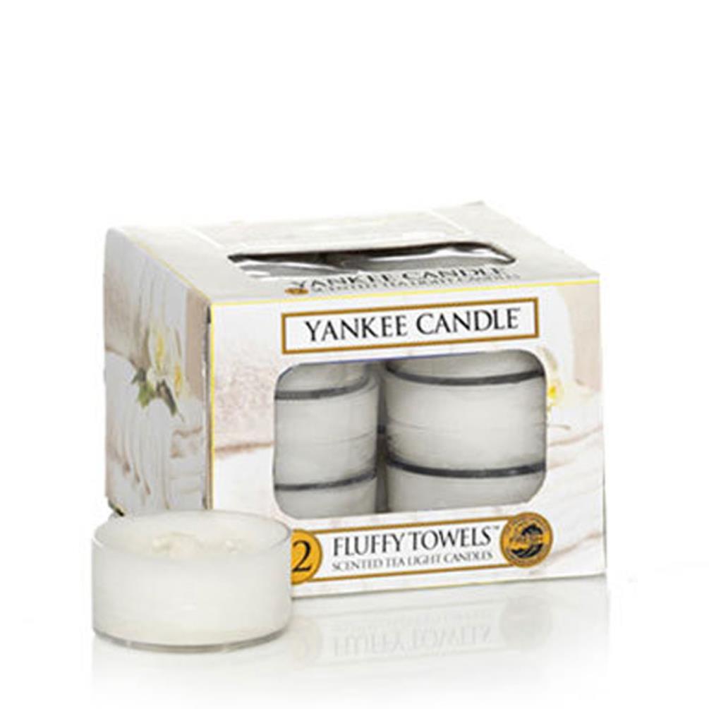 Yankee Candle Fluffy Towels Tea Lights (Pack of 12) £6.29
